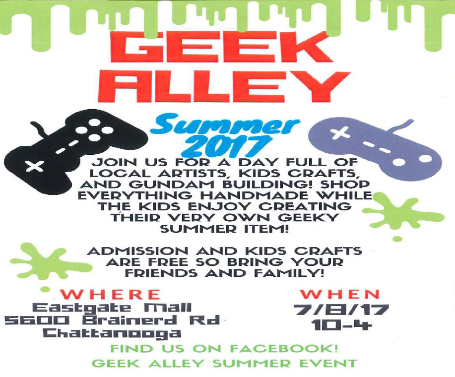 Chattanooga Geek Alley Event! 2017